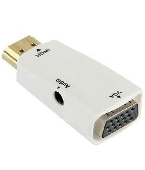 HDMI Male to VGA Female TV AV Converter Adapter + Audio Output