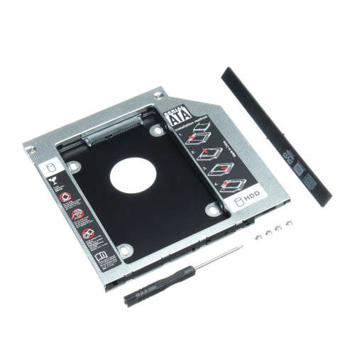 Universal 2.5" 9.5mm SATA 2nd HDD SSD Hard Drive Caddy for 9.5mm CD/DVD-ROM