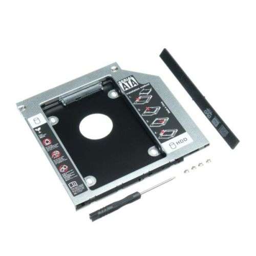 Universal 2.5" 9.5mm SATA 2nd HDD SSD Hard Drive Caddy for 9.5mm CD/DVD-ROM