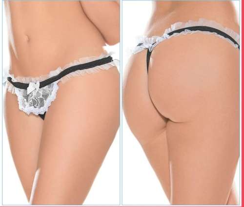 French maid role play G string Sexy Lingerie