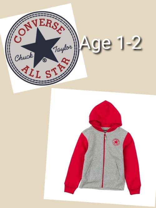 CONVERSE ALL STAR HOODIES/ 100% ORIGINAL!  MARKET VALUE R500 **UNISEX*** AGE 1-2,/2-3/3-4