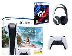 Sony Playstation 5 Bundle With 2 Controllers (PS5), 4 Games, headset & 2 controller stands,BRAND NEW