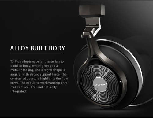 Bluetooth Headphones - Bluedio T3 Plus - Memory foam - 3D Sound Effect - Micro SD Card Slot -  Black