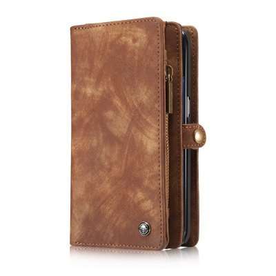Samsung Galaxy S7 Edge wallet Phone Flip cover - With card slot holders PU Leather - Brown