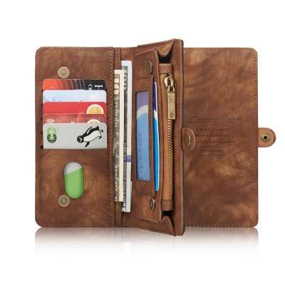 Samsung Galaxy S7 Edge wallet Phone Flip cover - With card slot holders PU Leather - Brown