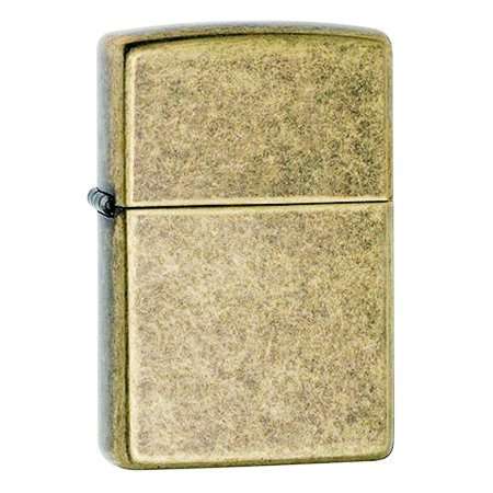 Zippo Wind-Proof - Genuine - Antique Brass - Includes 6 spare Flints and 1 spare Wick