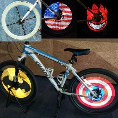 2 x Xuanwheel Bike Wheel Lights - iOS + Android App,1950mAh Battery