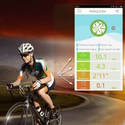 2 x Xuanwheel Bike Wheel Lights - iOS + Android App,1950mAh Battery