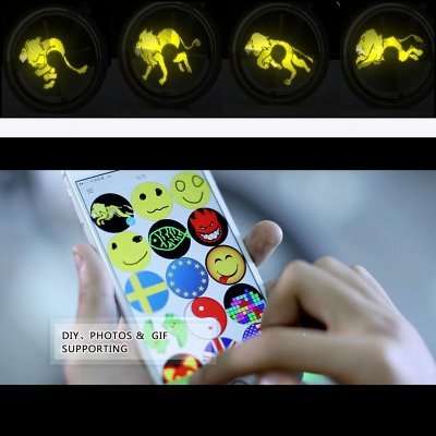 2 x Xuanwheel Bike Wheel Lights - iOS + Android App,1950mAh Battery