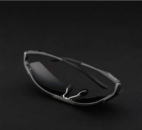 Sunglasses For Men - VEITHDIA - Aluminum Magnesium - Polarized - Grey Frame