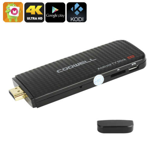 4K Android TV Stick - Android 6.0, Miracast, Airplay, Quad-Core CPU, Penta-Core Mali-450 GPU, Kodi