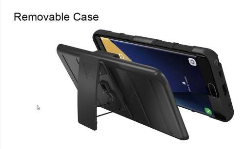 Full Black 3 in 1 Hybrid Kickstand Armor Case For IPhone 7 Plus