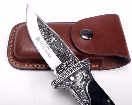 Handmade Folding Knife - Ebony And Stainless Steel Handle  - Great for collectors