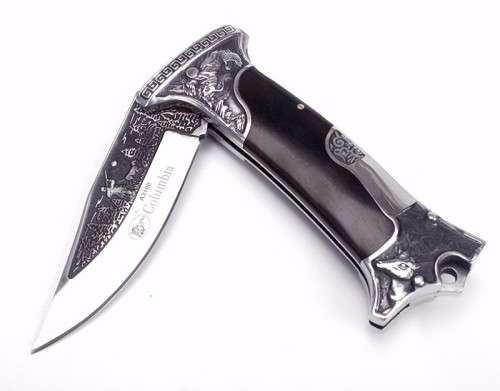 Handmade Folding Knife - Ebony And Stainless Steel Handle  - Great for collectors