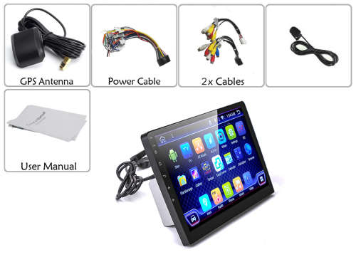 2 DIN Android 6.0 Car Media Player - - 10.1 Inch Display, Touch Screen,Quad-Core CPU, GPS