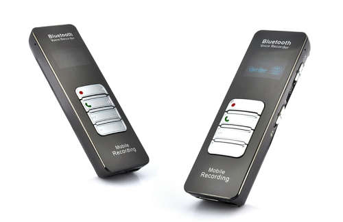 Voice and Call Recorder for Mobile Phones - Stand Alone Recording - Bluetooth, 8GB