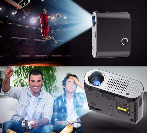 HD Projector - Android, Wi-Fi, DLNA, Airplay, Miracast, HD Resolution, 1080P Support, 3200 Lumen