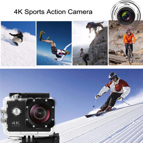 4K Sports Camera - Sony 179 Sensor, 30fps, 170-Degree Lens, 16MP, IP68 Case,HDMI Out, 2-Inch Display