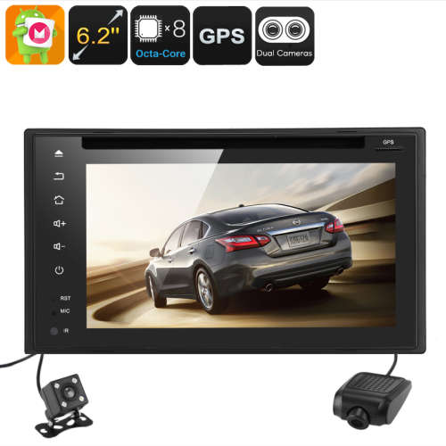 Nissan 2 DIN DVD Player - Android 6.0, GPS, Bluetooth, Car DVR,Parking Camera, Region Free