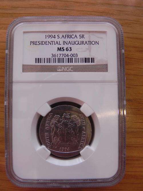 1994 S.AFRICA 5R, PRESIDENTIAL INAUGURATION, MS63