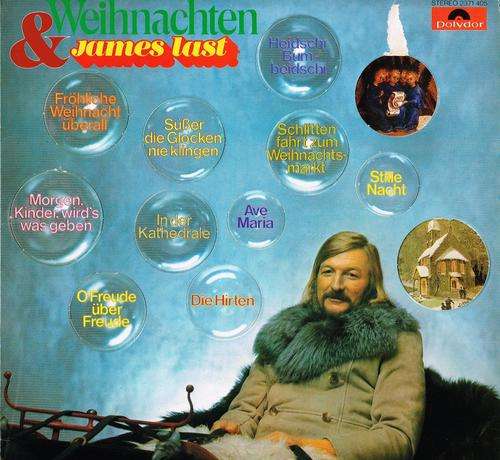 JAMES LAST: WEIHNACHTEN & JAMES LAST - German POLYDOR pressing LP, with Gimmick cover