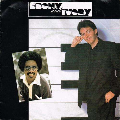 PAUL McCARTNEY: EBONY AND IVORY - with additional vocals by STEVIE WONDER / RAINCLOUDS - ODEON 7inch