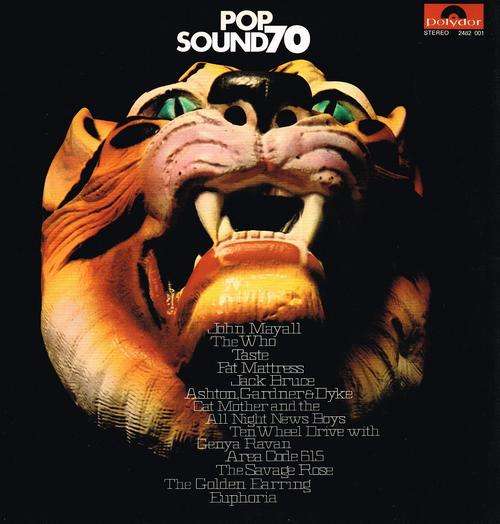 VARIOUS ARTISTS: POP SOUND 70 - German POLYDOR pressing, gate-fold LP, on ORANGE-RED vinyl - Psych