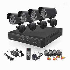 4 Camera CCTV Security Recording System With Internet & 3G Phone Viewing HDMI 600TVL