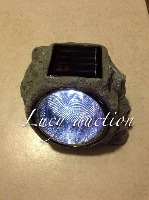 Resin Solar Stone Light