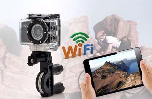 Wi-Fi Sports Camera "SportsCam" - With Remote Control, Full HD 1080p, 5 Megapixels CMOS Sensor, Wate