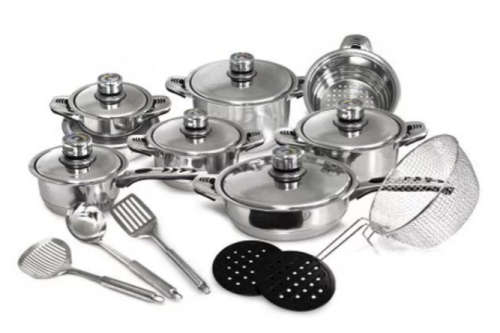 21 Piece Stainless Steel Non-Stick Pot Set