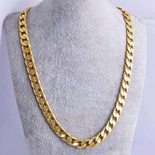 **Brand New** Stylish Yellow Gold Cuban Chain
