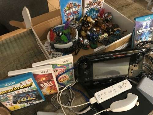 Wii U console with extra accessories and games