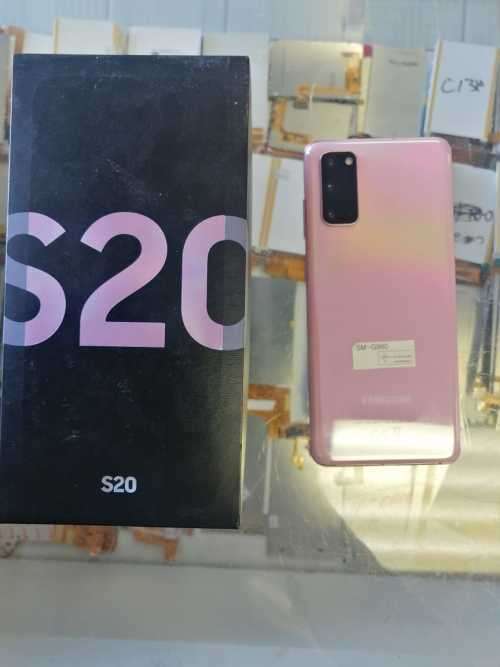 Samsung S20 Duel Sim card Pink in clour