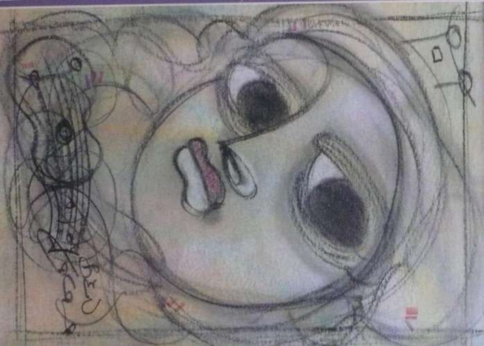 Ben Macala (1938-1997) Pastel Head