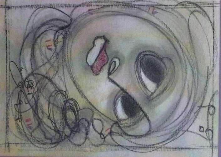 Ben Macala (1938-1997) Pastel Head