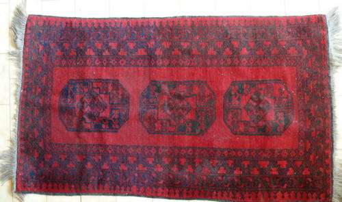 VINTAGE AFGHAN RUG - 190 x 106cm