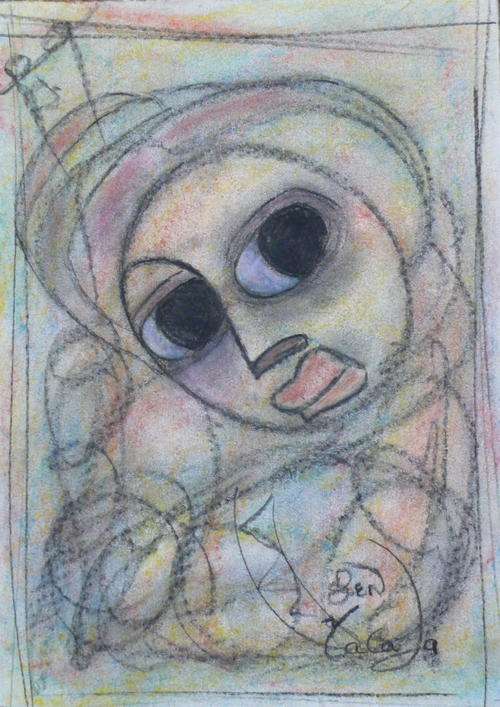 Ben Macala (1938 - 1997) "Pastel Head" - CRAZY START