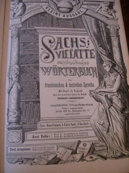DICTIONARY FRENCH - GERMAN FROM 1895