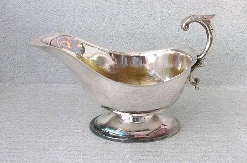 Silver Plated Footed Sauce Boat