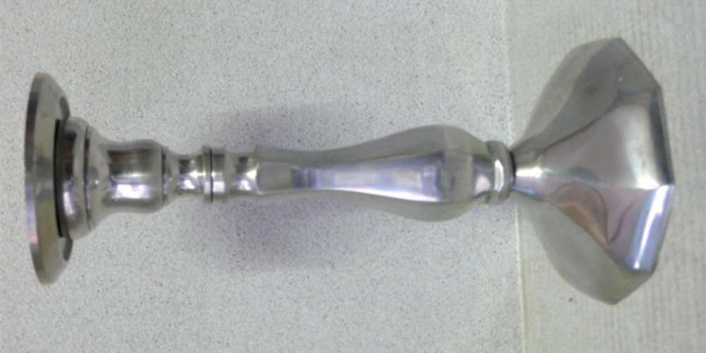 LOVELY SILVER PLATED CANDLE HOLDER