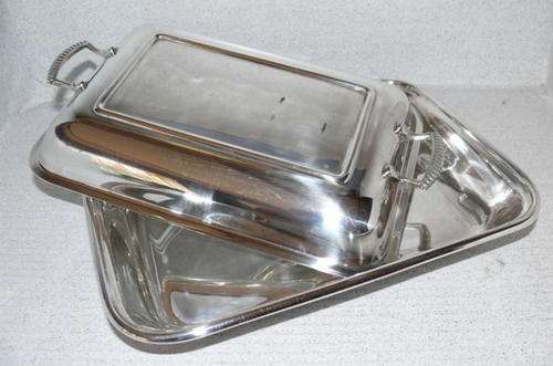 Beautiful Silver Plated Serving Dish With Lid