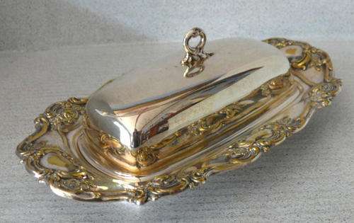 Beautiful Silver Plated Butter Dish