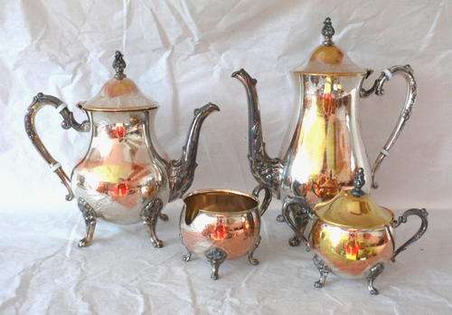 Exquisit Silver Plated (EPNS) Tea and Coffee Set - 4 Pieces - CRAZY START