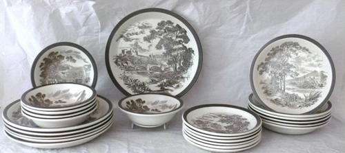 WEDGWOOD "COUNTRYSIDE" DINNER SET - 24 pieces! - VERY RARE & LOVELY!