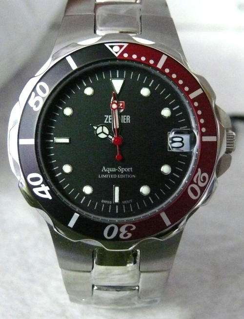 Beautiful ZEITNER Aqua Sport Limited Edition Gents Wrist Watch - BRAND NEW
