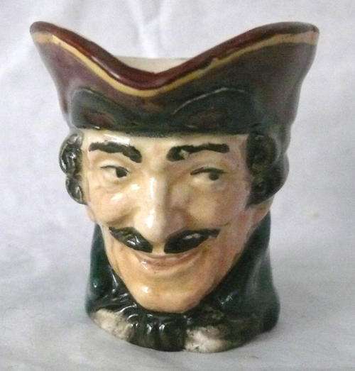 Royal Doulton "Dick Turpin" Miniature Toby Jug D6542 - pistol handle version - excellent condition!