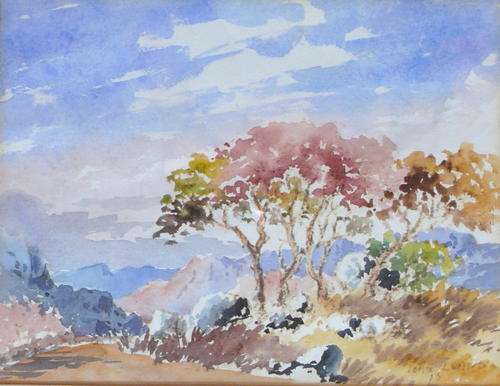 Rhodesian Landscape by Joan Evans (South African 1905 - 1985) -