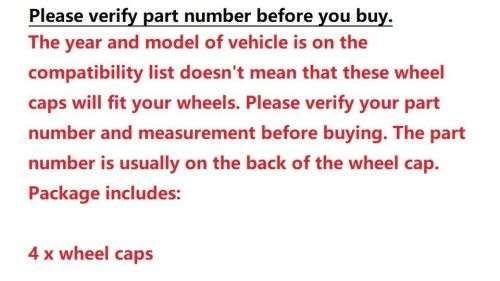 VW 56MM CENTRE CAPS / HUB CAP SET (4 PIECES)