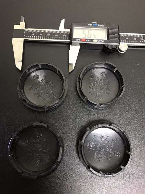 VW 56MM CENTRE CAPS / HUB CAP SET (4 PIECES)